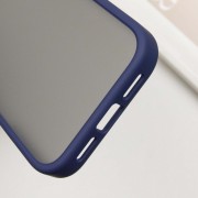 TPU+PC чехол Metal Buttons для Apple iPhone 16 (6.1"), Синий