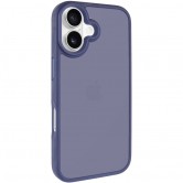 TPU+PC чехол Metal Buttons для Apple iPhone 16 (6.1 дюйма) Синий