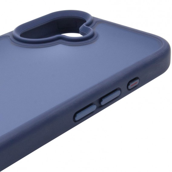 TPU+PC чохол Metal Buttons для Apple iPhone 16 (6.1") Синій TPU+PC чохол Metal Buttons для Apple iPhone 16 (6.1") Синій