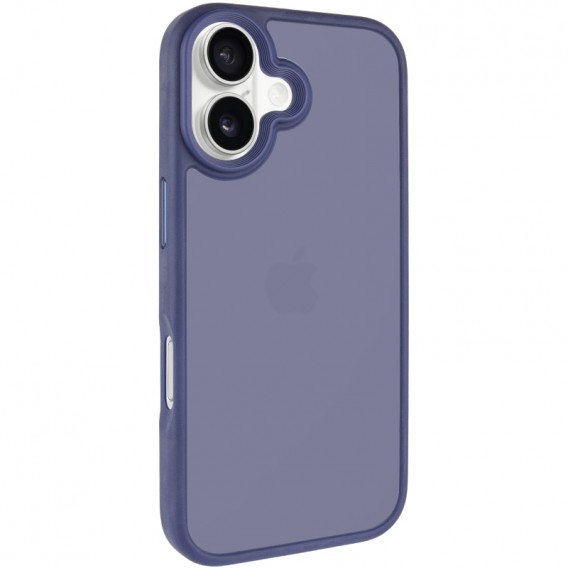 TPU+PC чохол Metal Buttons для Apple iPhone 16 (6.1") Синій TPU+PC чохол Metal Buttons для Apple iPhone 16 (6.1") Синій