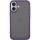 TPU+PC чехол Metal Buttons для Apple iPhone 16 (6.1") Темно-Фиолетовый