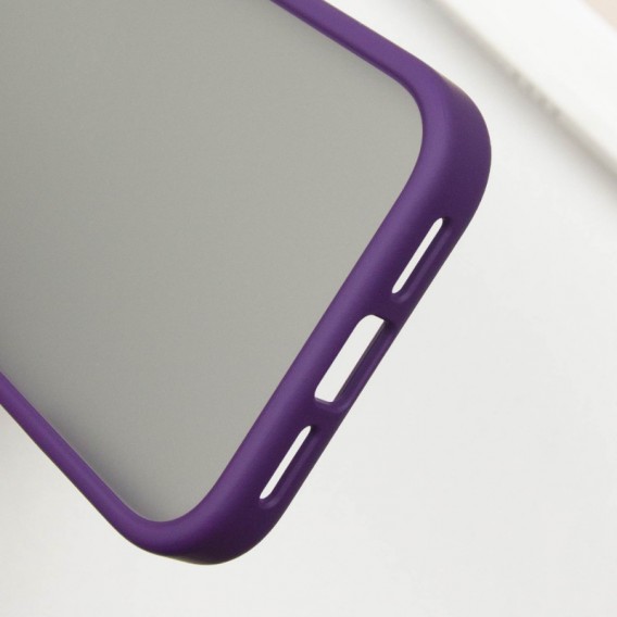 TPU+PC чохол Metal Buttons для Apple iPhone 16 (6.1"), Темно-Фіолетовий