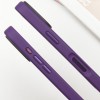 TPU+PC чохол Metal Buttons для Apple iPhone 16 (6.1") Темно-Фіолетовий