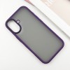 TPU+PC чохол Metal Buttons для Apple iPhone 16 (6.1") Темно-Фіолетовий