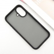 TPU+PC чехол Metal Buttons для Apple iPhone 16 (6.1"), Черный