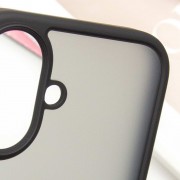 TPU+PC чехол Metal Buttons для Apple iPhone 16 (6.1"), Черный