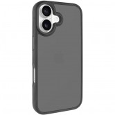 TPU+PC чехол Metal Buttons для Apple iPhone 16 (6.1) Черный