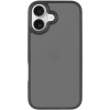 TPU+PC чехол Metal Buttons для Apple iPhone 16 (6.1) Черный