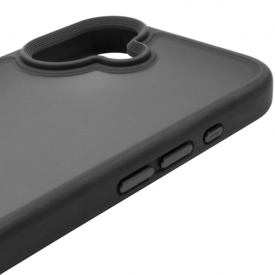 TPU+PC чехол Metal Buttons для Apple iPhone 16 (6.1) Черный TPU+PC чехол Metal Buttons для Apple iPhone 16 (6.1) Черный