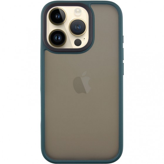 TPU+PC чехол Metal Buttons для Apple iPhone 16 Pro (6.3") Зеленый