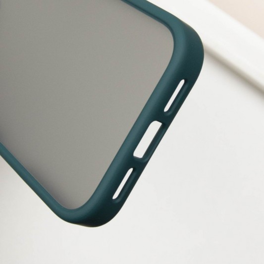 TPU+PC чехол Metal Buttons для Apple iPhone 16 Pro (6.3") Зеленый - изображение 4