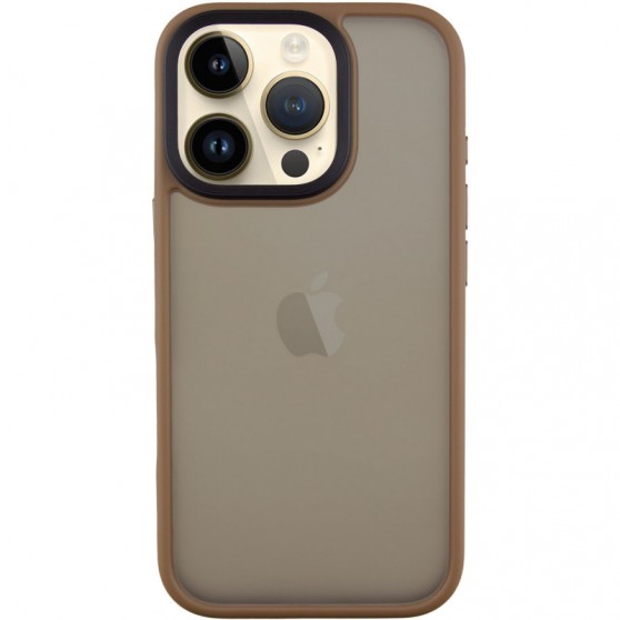 TPU+PC чохол Metal Buttons для Apple iPhone 16 Pro (6.3") Золотий
