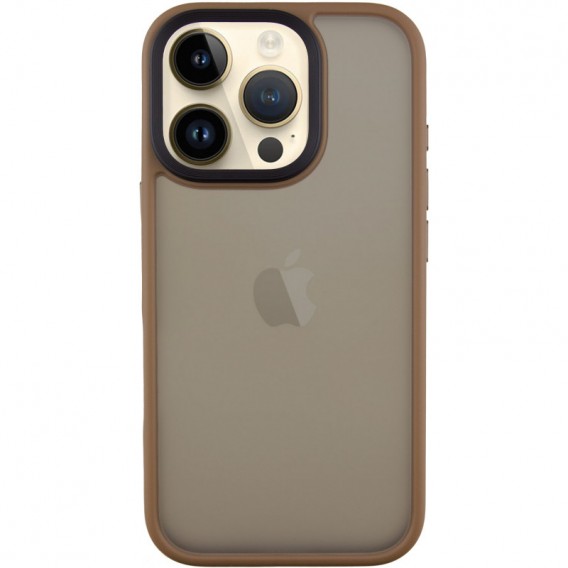 TPU+PC чехол Metal Buttons для Apple iPhone 16 Pro (6.3"), Золотой