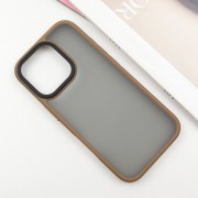 TPU+PC чехол Metal Buttons для Apple iPhone 16 Pro (6.3"), Золотой