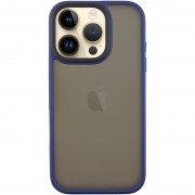 TPU+PC чехол Metal Buttons для Apple iPhone 16 Pro (6.3") Синий