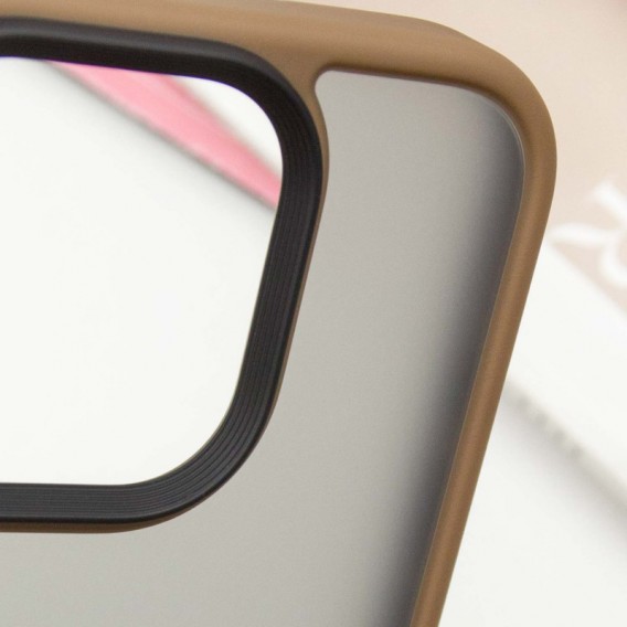 TPU+PC чехол Metal Buttons для Apple iPhone 16 Pro Max (6.9"), Золотой