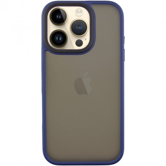 TPU+PC чехол Metal Buttons для Apple iPhone 16 Pro Max (6.9") Синий