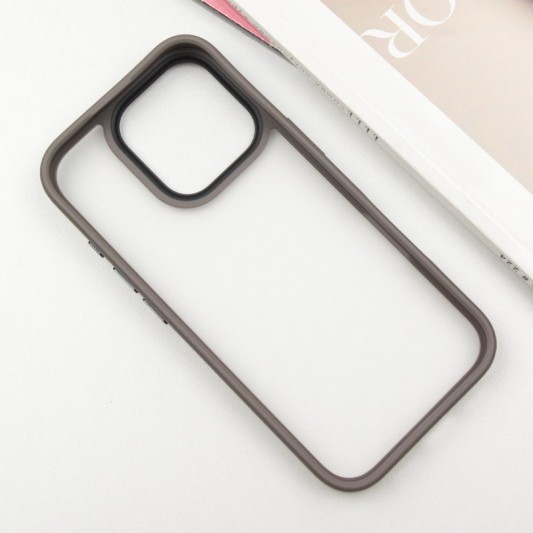 TPU+PC чехол Metal Buttons для Apple iPhone 16 Pro Max (6.9") Серый - изображение 3