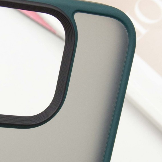 TPU+PC чохол Metal Buttons для Apple iPhone 16 Pro Max (6.9"), Зелений