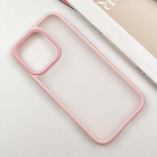 TPU+PC чехол Metal Buttons для Apple iPhone 16 Pro Max (6.9") Розовый - изображение 2