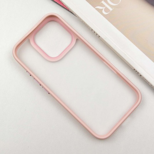 TPU+PC чехол Metal Buttons для Apple iPhone 16 Pro Max (6.9") Розовый - изображение 3