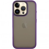 TPU+PC чехол Metal Buttons для Apple iPhone 16 Pro Max (6.9 дюйма) Темно-Фиолетовый TPU+PC чехол Metal Buttons для Apple iPhone 16 Pro Max (6.9 дюйма) Темно-Фиолетовый