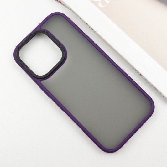 TPU+PC чехол Metal Buttons для Apple iPhone 16 Pro Max (6.9") Темно-Фиолетовый - изображение 2
