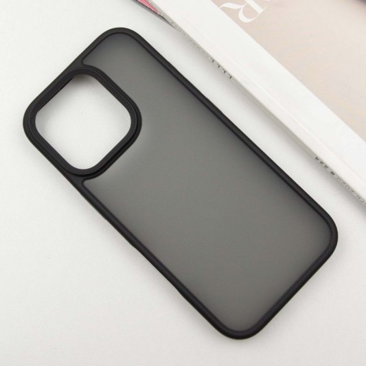 TPU+PC чехол Metal Buttons для Apple iPhone 16 Pro Max (6.9") Черный - изображение 2