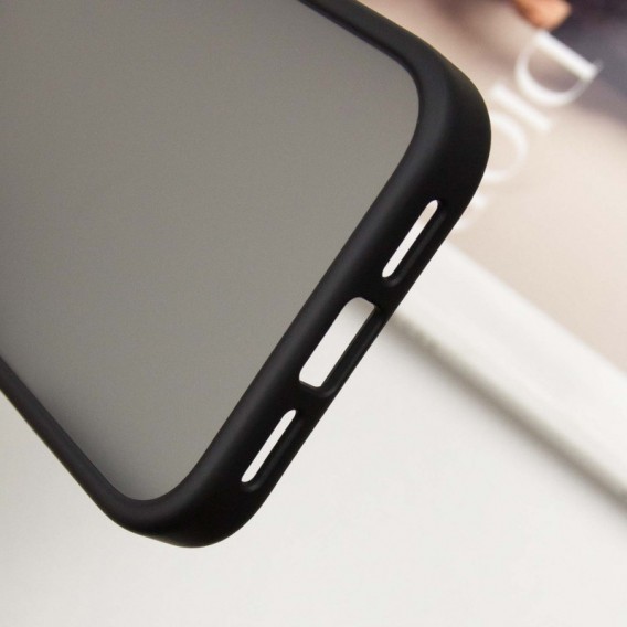 TPU+PC чехол Metal Buttons для Apple iPhone 16 Pro Max (6.9"), Черный