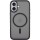 TPU+PC чехол Metal Buttons with MagSafe для Apple iPhone 16 (6.1") Черный
