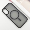 TPU+PC чехол Metal Buttons with MagSafe для Apple iPhone 16 (6.1"), Черный