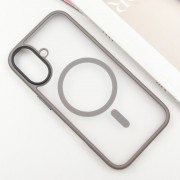 TPU+PC чехол Metal Buttons with MagSafe для Apple iPhone 16 (6.1"), Серый