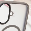 TPU+PC чохол Metal Buttons with MagSafe для Apple iPhone 16 (6.1"), Сірий