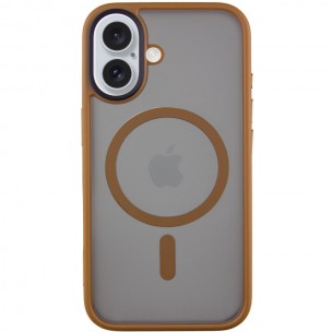 TPU+PC чехол Metal Buttons with MagSafe для Apple iPhone 16 (6.1