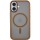 TPU+PC чехол Metal Buttons with MagSafe для Apple iPhone 16 (6.1") Золотой