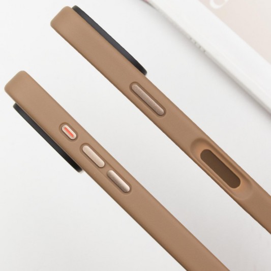 TPU+PC чехол Metal Buttons with MagSafe для Apple iPhone 16 (6.1") Золотой - изображение 3