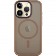 TPU+PC чехол Metal Buttons with MagSafe для Apple iPhone 16 Pro (6.3") Золотой