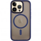 TPU+PC чехол Metal Buttons with MagSafe для Apple iPhone 16 Pro (6.3 дюйма) Синий TPU+PC чехол Metal Buttons with MagSafe для Apple iPhone 16 Pro (6.3 дюйма) Синий