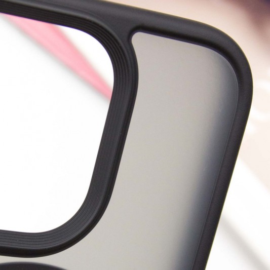 TPU+PC чохол Metal Buttons with MagSafe для Apple iPhone 16 Pro (6.3") Чорний - зображення 5 