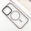 TPU+PC чохол Metal Buttons with MagSafe для Apple iPhone 16 Pro (6.3"), Сірий