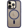 TPU+PC чохол Metal Buttons with MagSafe для Apple iPhone 16 Pro Max (6.9"), Синій