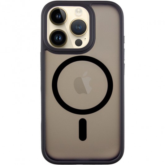 TPU+PC чехол Metal Buttons with MagSafe для Apple iPhone 16 Pro Max (6.9") Черный