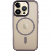TPU+PC чехол Metal Buttons with MagSafe для Apple iPhone 16 Pro Max (6.9") Серый