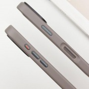 TPU+PC чехол Metal Buttons with MagSafe для Apple iPhone 16 Pro Max (6.9"), Серый
