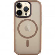 TPU+PC чехол Metal Buttons with MagSafe для Apple iPhone 16 Pro Max (6.9") Золотой