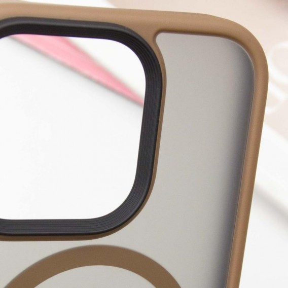 TPU+PC чехол Metal Buttons with MagSafe для Apple iPhone 16 Pro Max (6.9"), Золотой