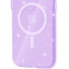 Чохол TPU Galaxy Sparkle (MagFit) для Apple iPhone 16 (6.1"), Purple+Glitter