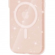 Чехол TPU Galaxy Sparkle (MagFit) для Apple iPhone 16 Plus (6.7"), Gold+Glitter