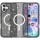 Чехол TPU Galaxy Sparkle (MagFit) для Apple iPhone 16 Plus (6.7") Black+Glitter