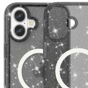 Чехол TPU Galaxy Sparkle (MagFit) для Apple iPhone 16 Plus (6.7"), Black+Glitter